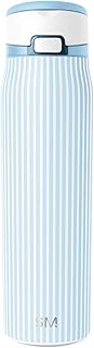 MarketSculpt Select 17 oz Slim Insulated Bottle in Dusty Blue