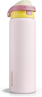 ENCOOL 32 oz Dual-Sip Insulated Bottle in Blush Pink